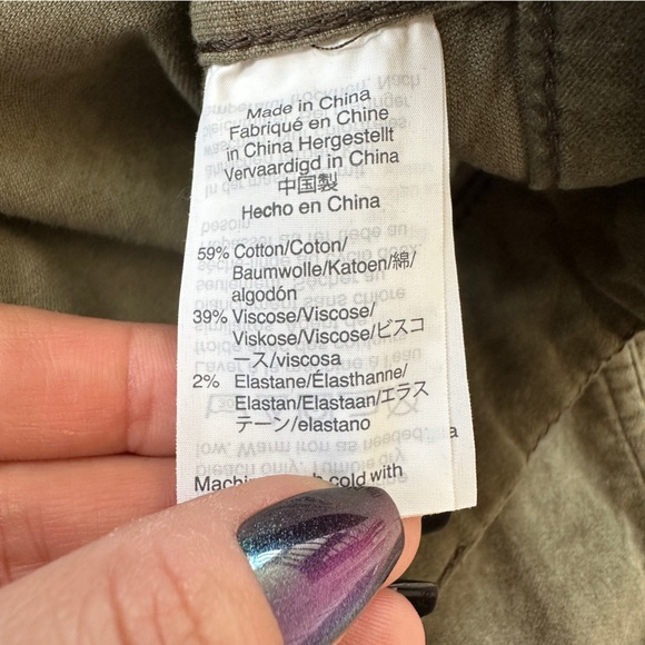 Madewell Emmett Wide Leg Crop Velveteen Pant in Kale - Picture 6 of 9